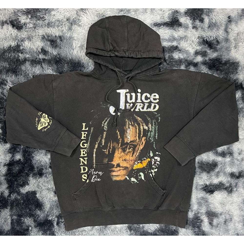 Hot Topic Juice WRLD Legends Never Die Pullover Black Hoodie